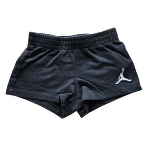 Air Jordan Kids Black Shorts with Grey Logo